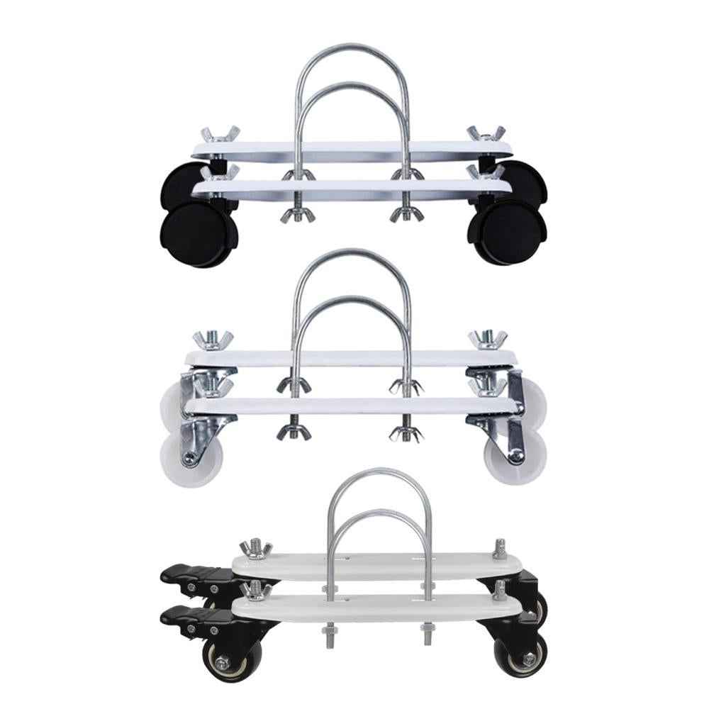 1 Pair Electric Heating Oil Heater Support Holder Replace Parts Replacements Black Wheel