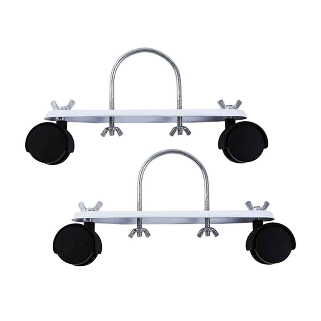 1 Pair Electric Heating Oil Heater Support Holder Replace Parts Replacements Black Wheel