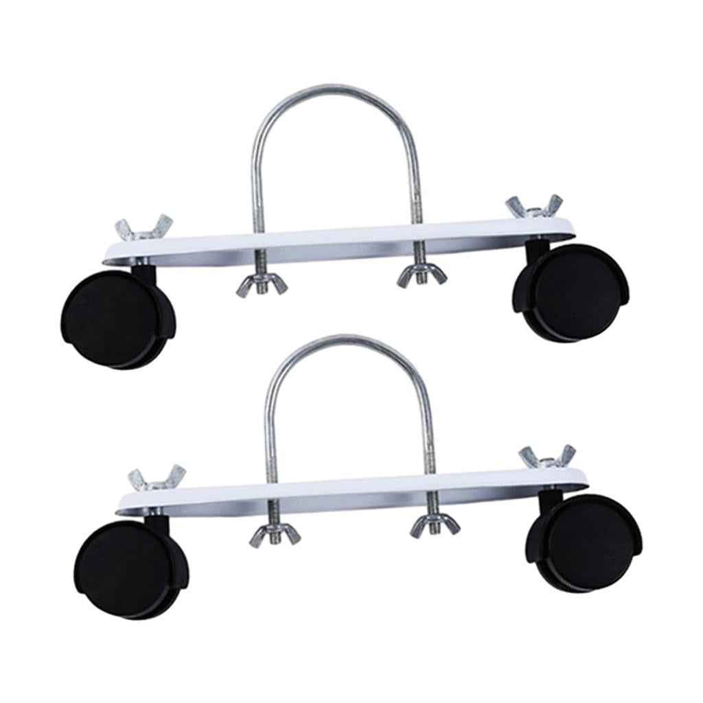1 Pair Electric Heating Oil Heater Support Holder Replace Parts Replacements Black Wheel