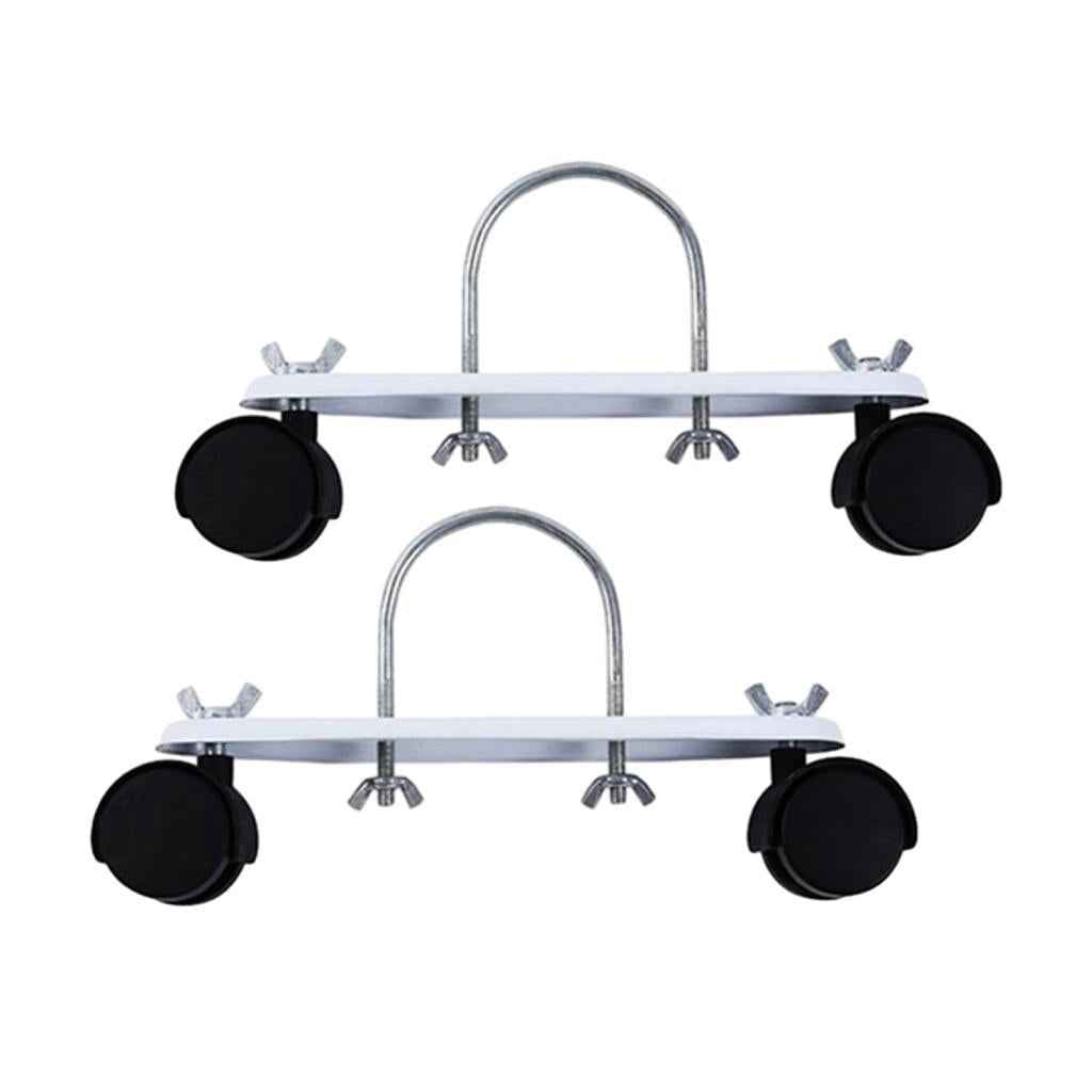 1 Pair Electric Heating Oil Heater Support Holder Replace Parts Replacements Black Wheel