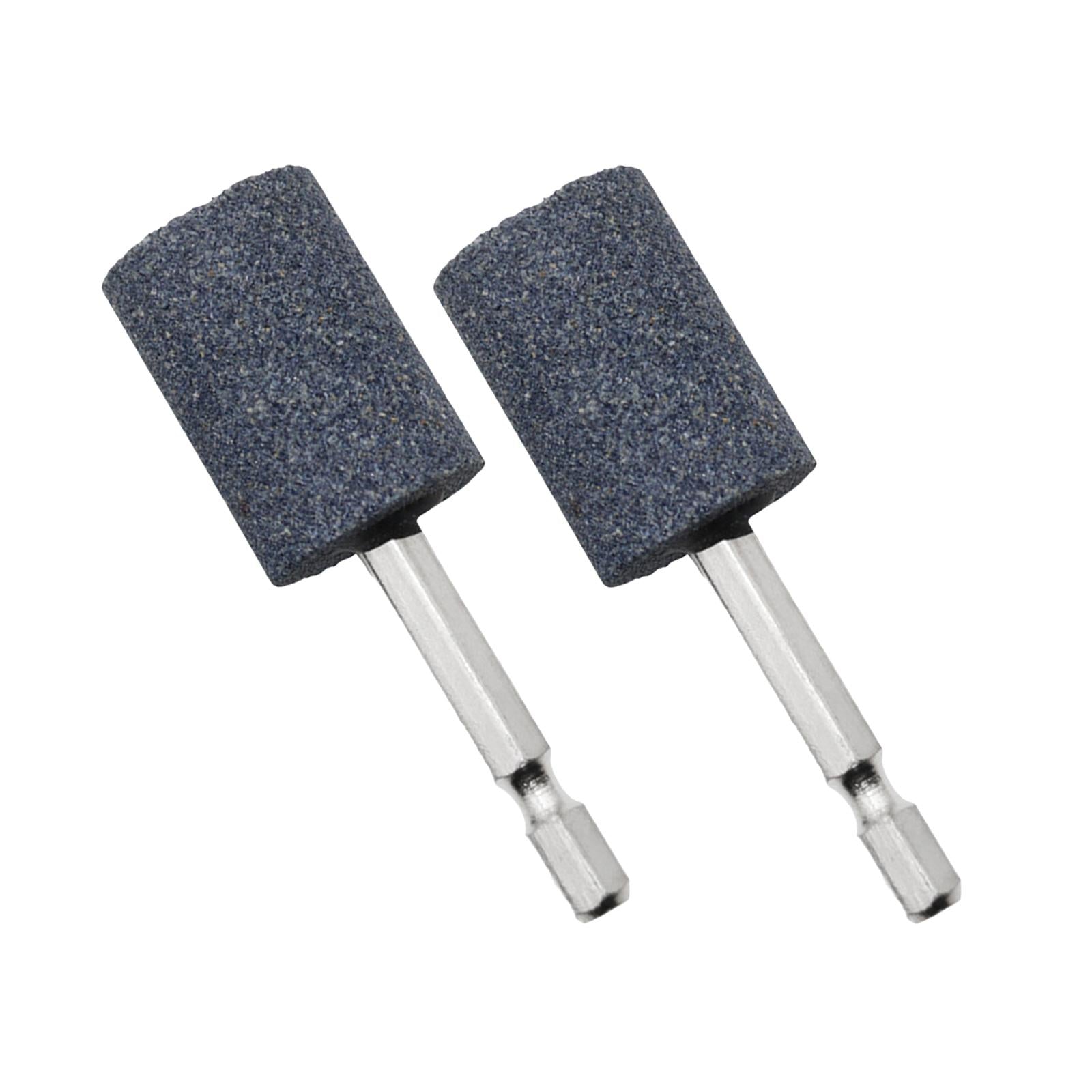 4x2Pcs Grinding Wheel Head 6.35mm Wheel Bit for Jade Bearings Cemented Carbide Cylindrical 79mm