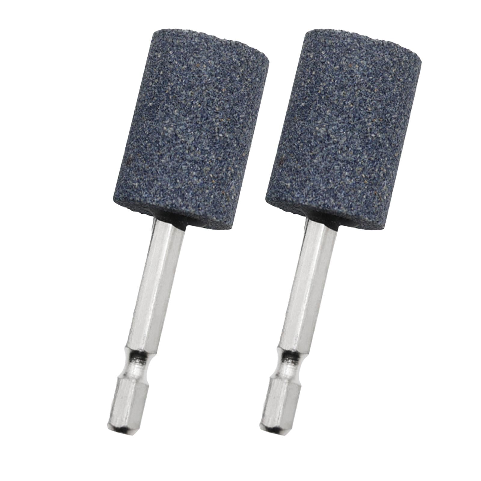 4x2Pcs Grinding Wheel Head 6.35mm Wheel Bit for Jade Bearings Cemented Carbide Cylindrical 79mm