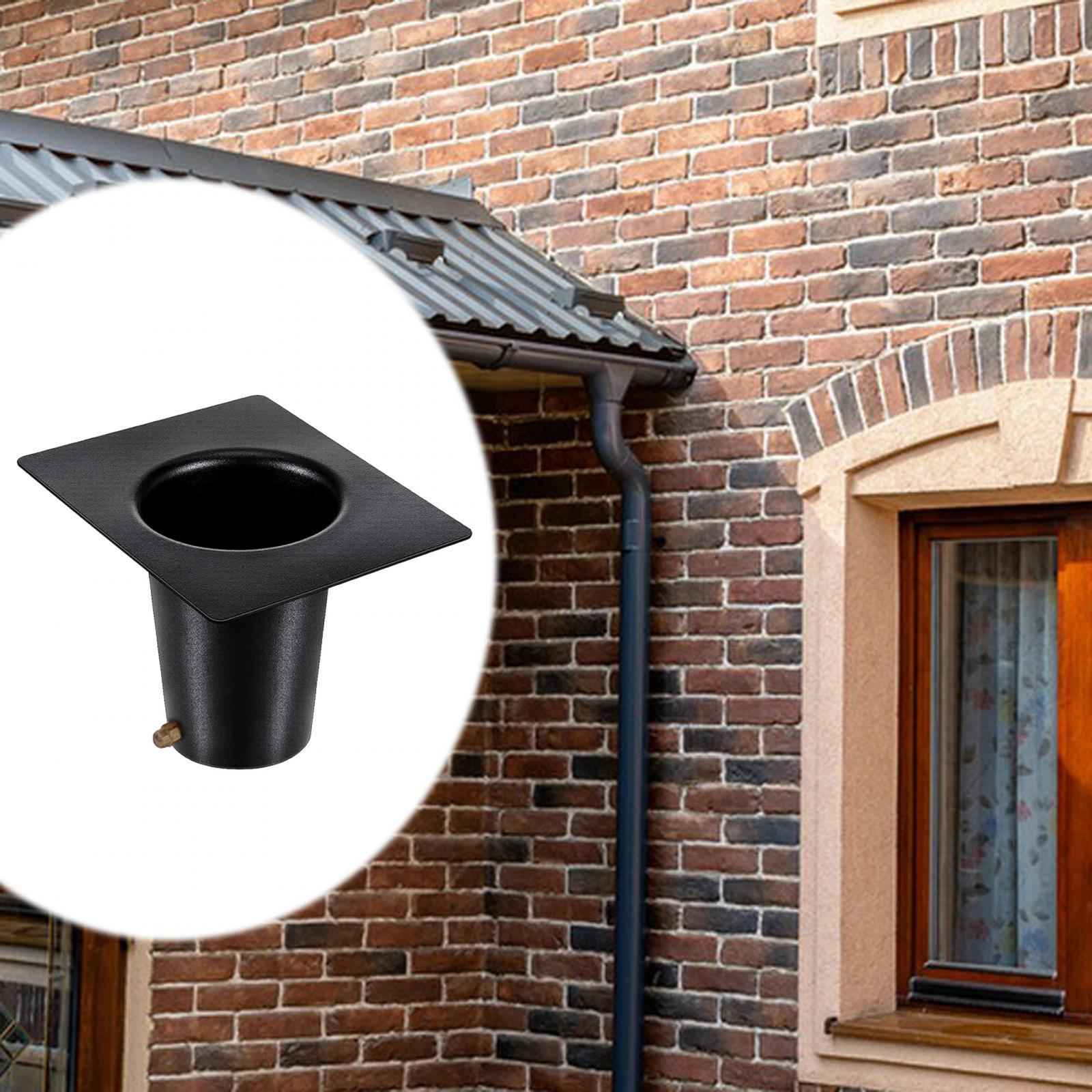 Replacement Rain Chain Gutter Adapter for Outdoor Downspout Outlet Aluminium