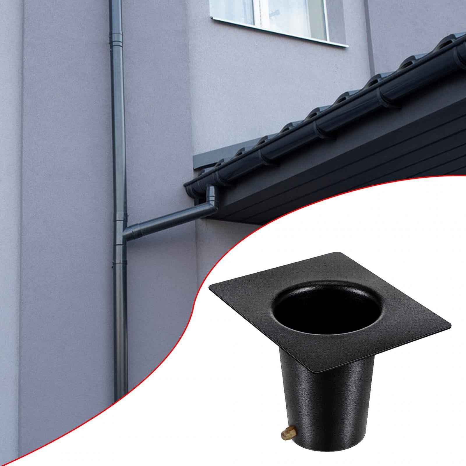 Replacement Rain Chain Gutter Adapter for Outdoor Downspout Outlet Aluminium