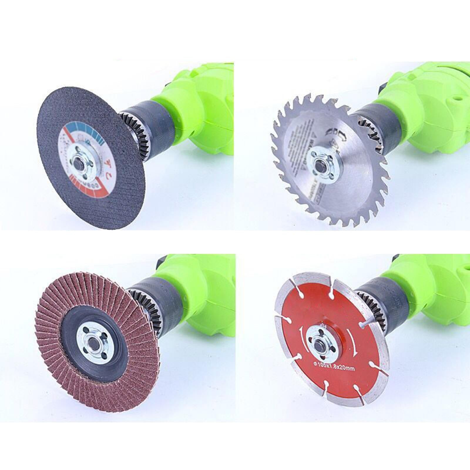 4xElectric Drill Conversion Angle Grinder Set Grinding Easy to Use Accessories Style C