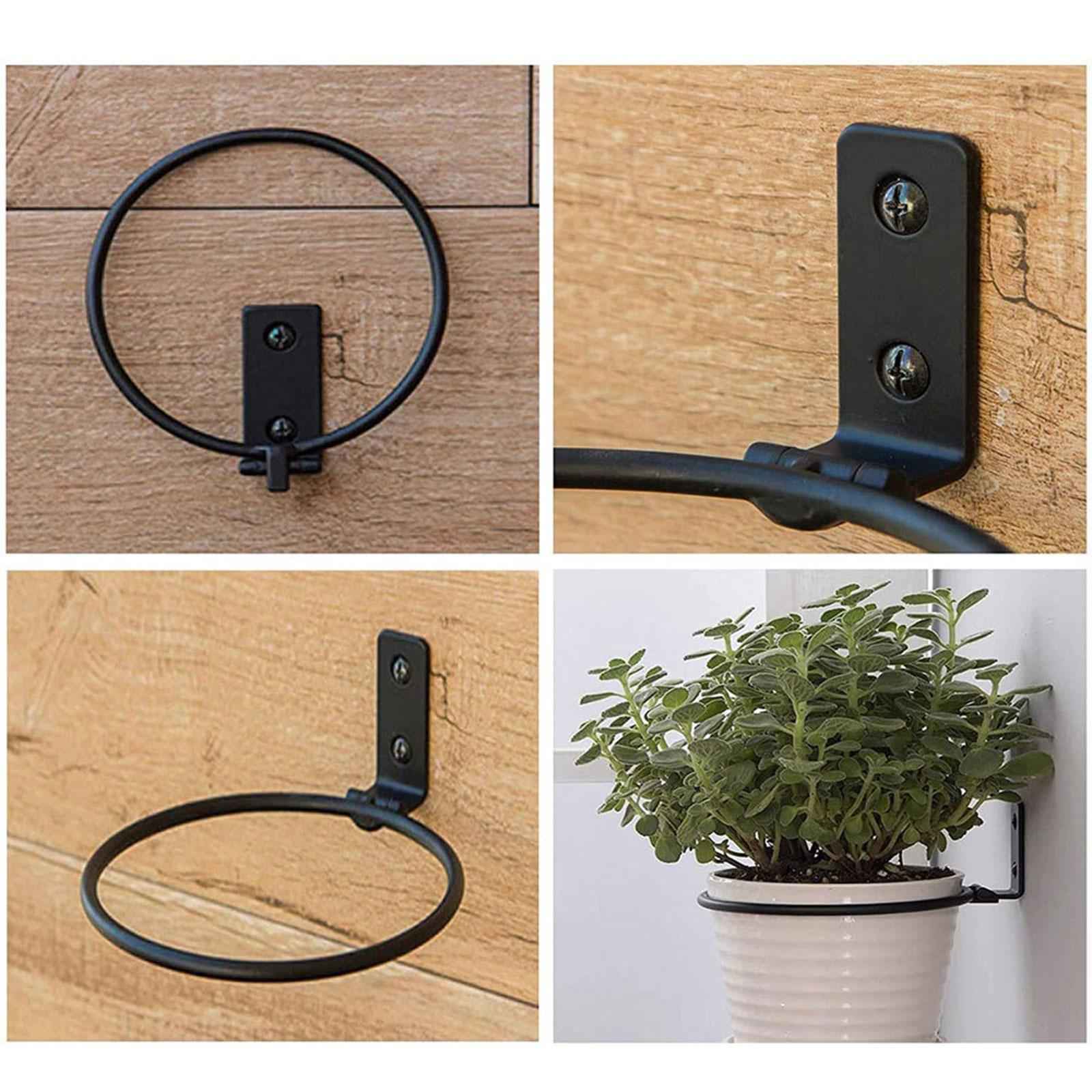 Wall Mounted Wall Bracket Outdoor Hanigng Planter Rings for Garden Yard Wall 5inch