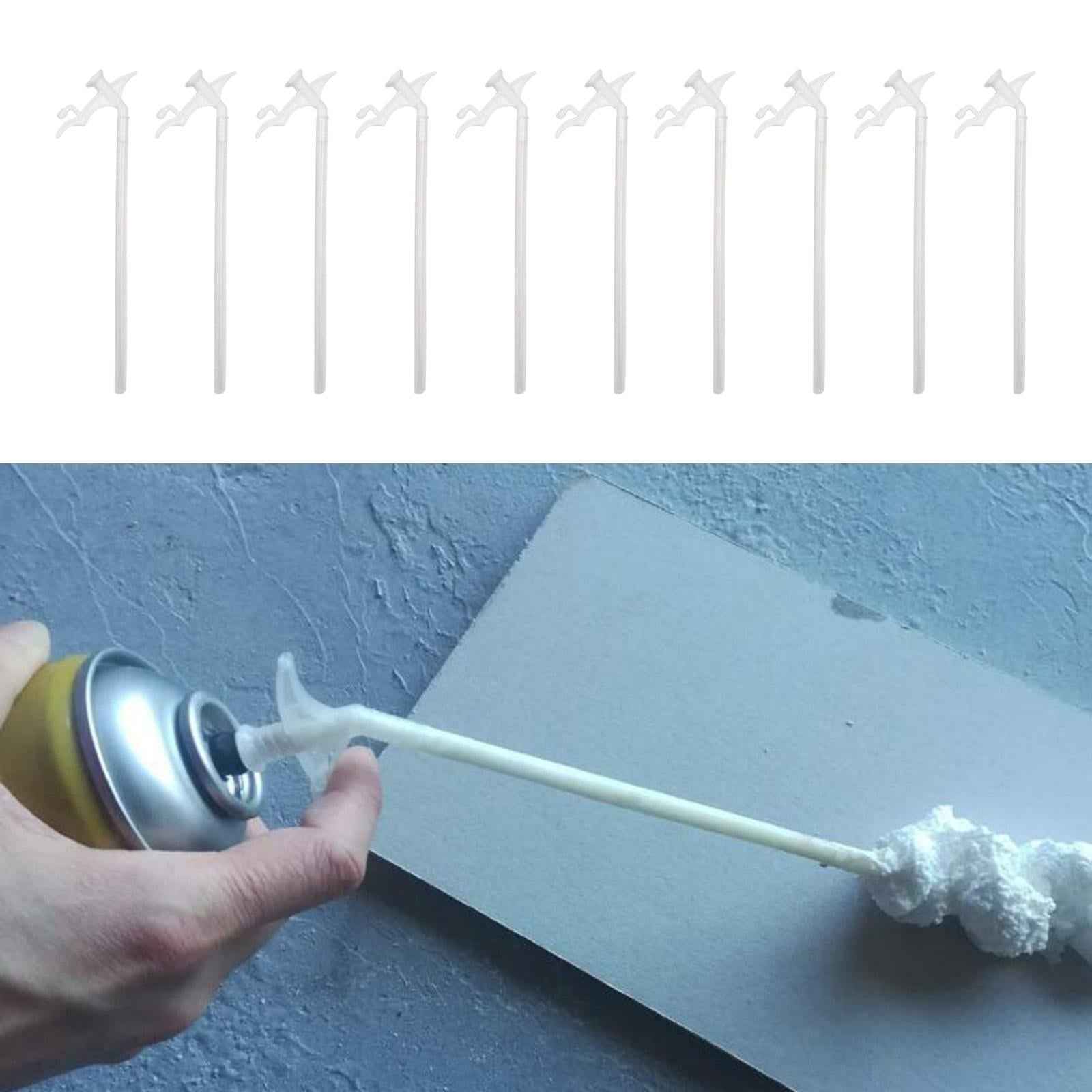 10x Spray Foam Replacement Tubes Clear Spray Foam Sealant Tube Tips Portable