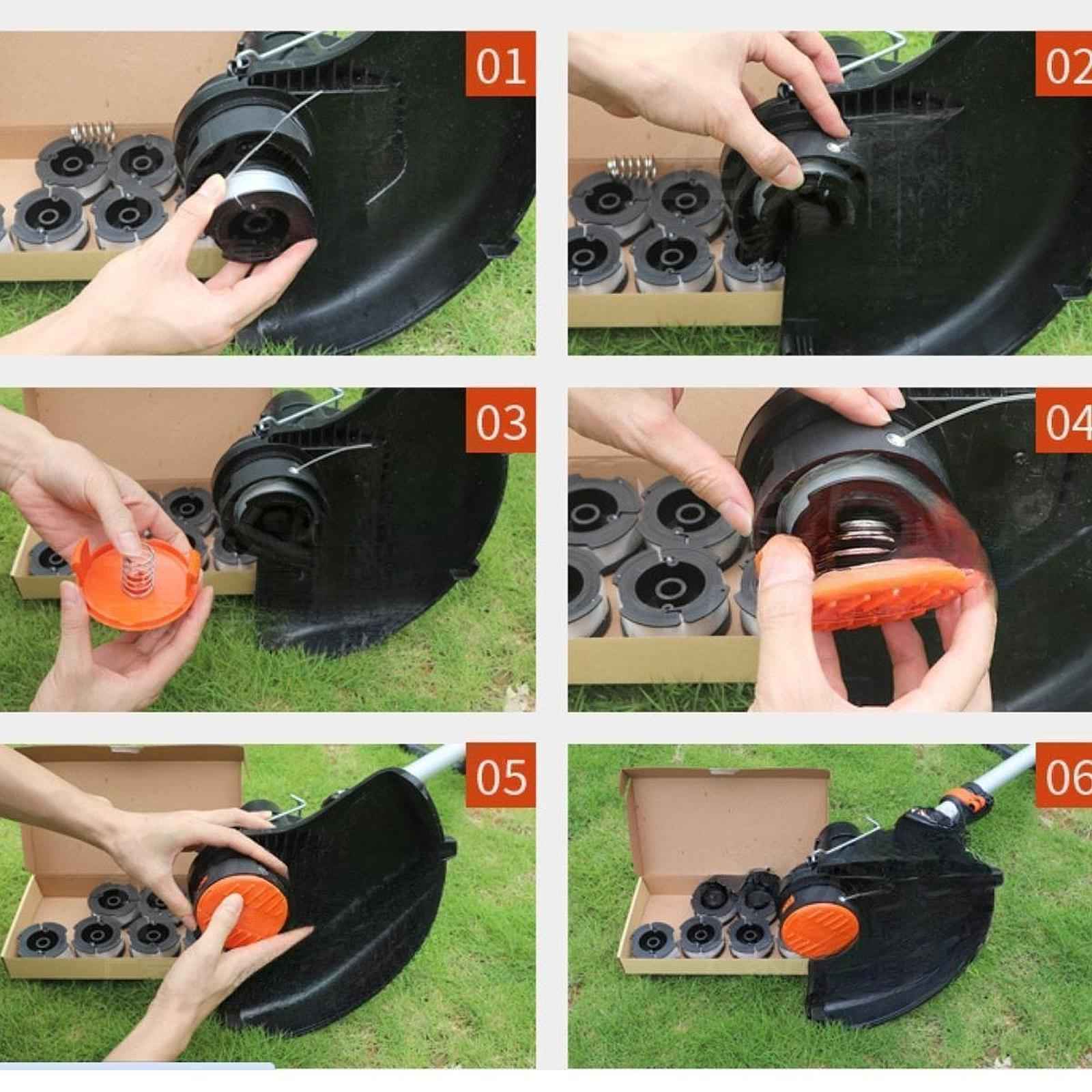 Lawnmower Spool Cap Solid for Automatic feed Reel Black and Decker Maintenance