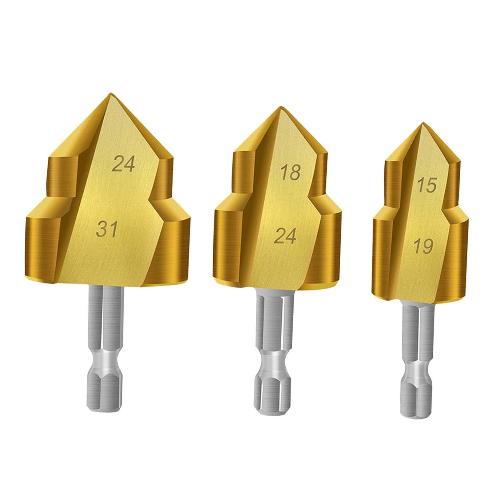 Ppr Lifting Stepped Drill Easy to Install Premium Water Pipe Connection Tool 20mm 25mm 32mm 3pcs