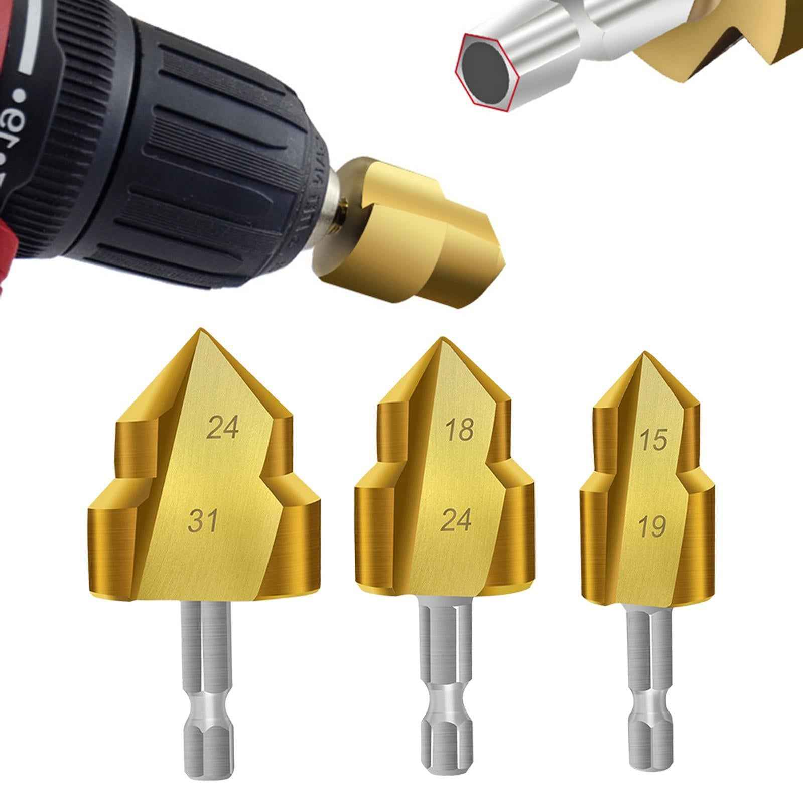 Ppr Lifting Stepped Drill Easy to Install Premium Water Pipe Connection Tool 20mm 25mm 32mm 3pcs