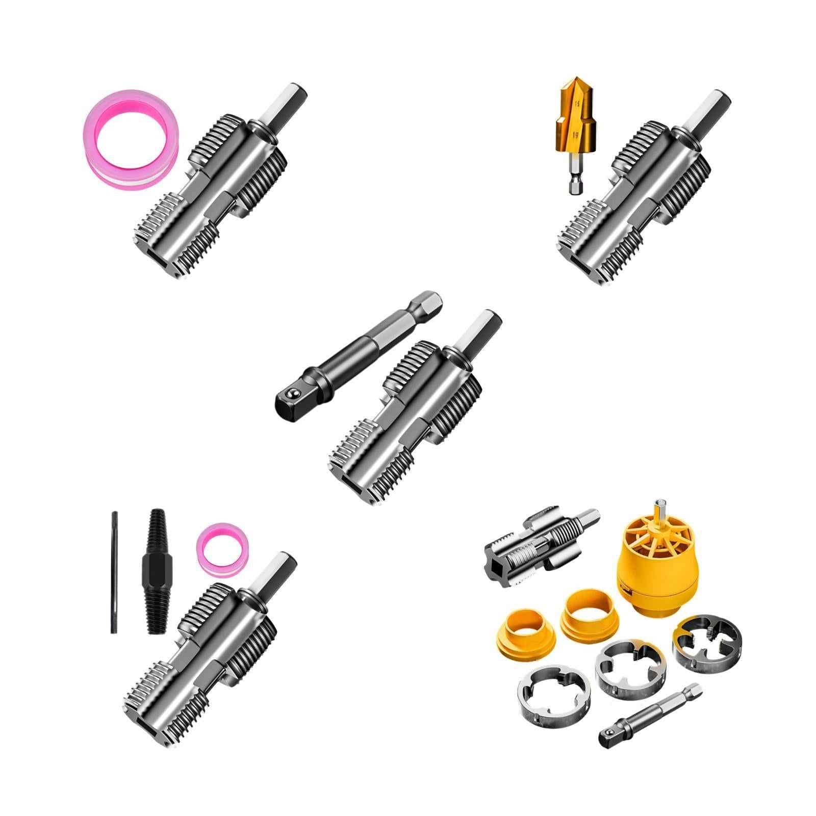 PVC Pipe Threader Opener Thread Maker Tools for Electric Drill Supplies Home 1 Thread Maker