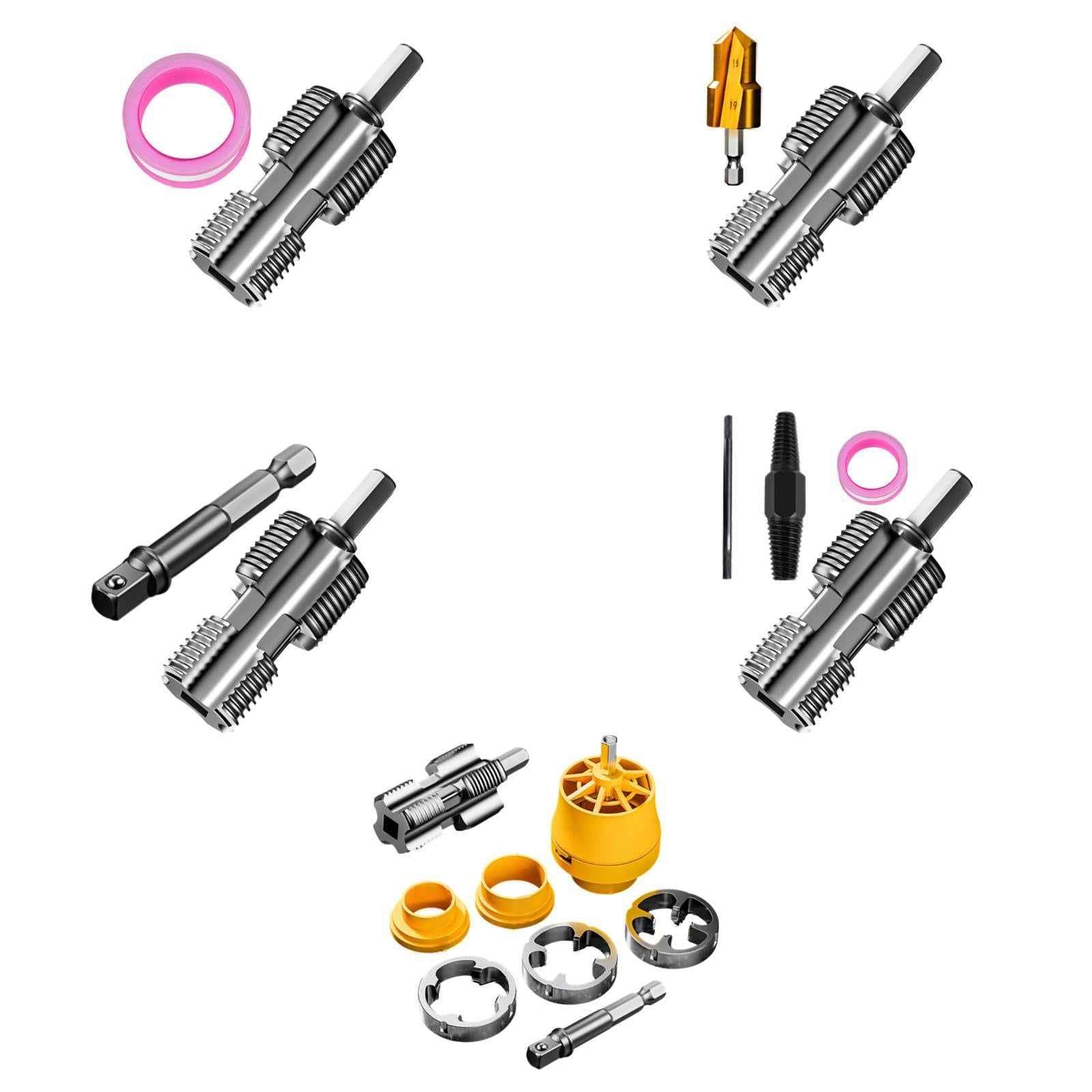 PVC Pipe Threader Opener Thread Maker Tools for Electric Drill Supplies Home 1 Thread Maker