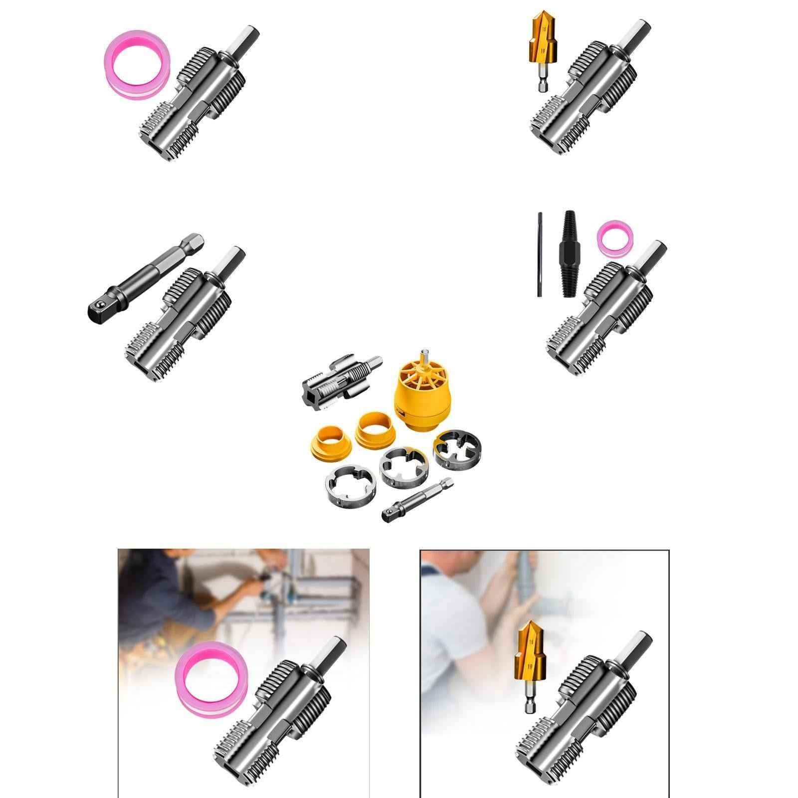PVC Pipe Threader Opener Thread Maker Tools for Electric Drill Supplies Home 1 Thread Maker