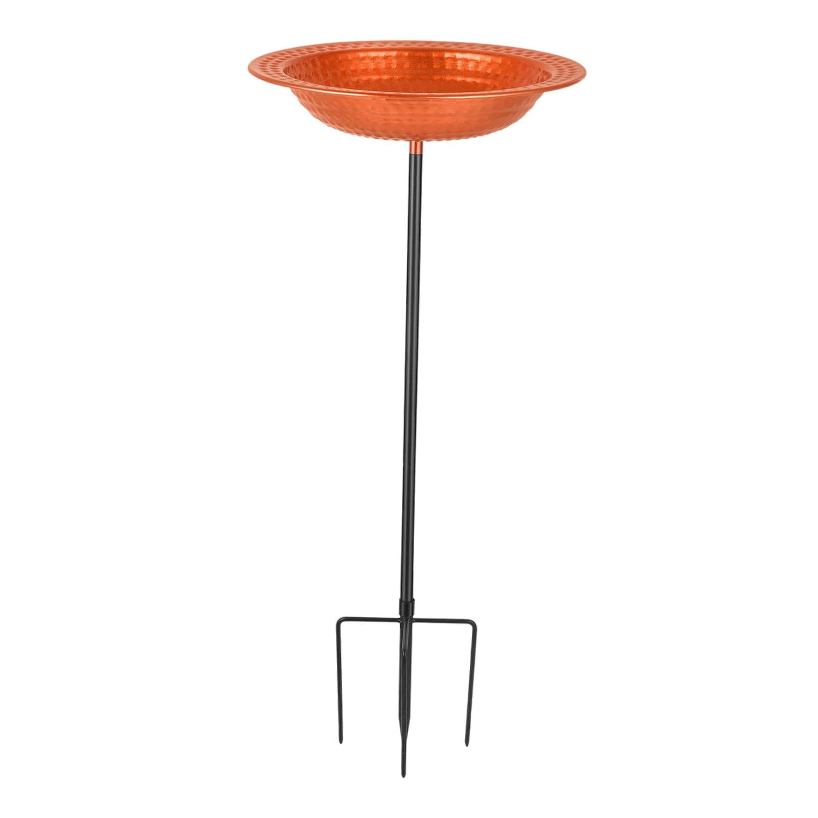 Bird Bath Bowl with Stake Convenient Birdfeeder for Backyard Garden