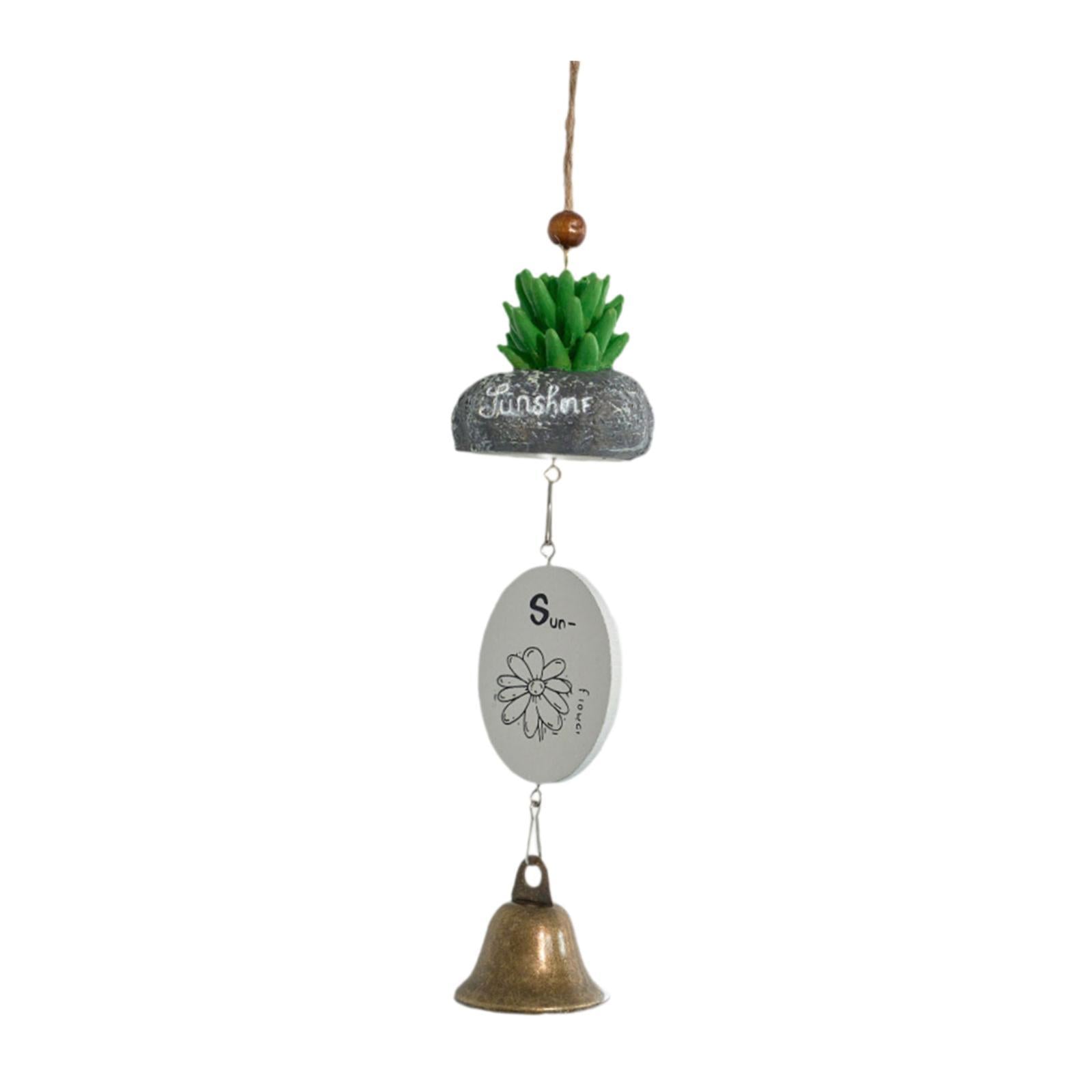 Cartoon Wind Chime Birthday Gift Indoor/Outdoor Decor for Study Garden Patio Plant in Stone