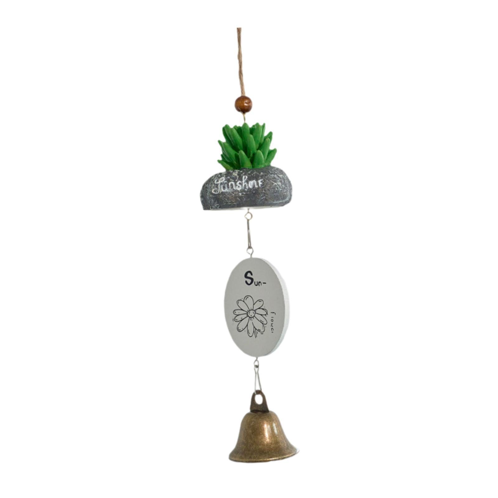 Cartoon Wind Chime Birthday Gift Indoor/Outdoor Decor for Study Garden Patio Plant in Stone