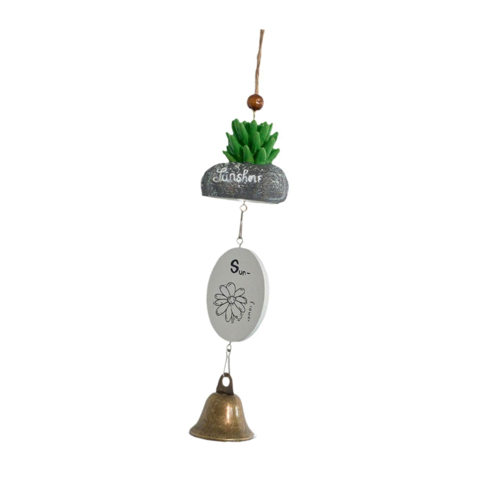 Cartoon Wind Chime Birthday Gift Indoor/Outdoor Decor for Study Garden Patio Plant in Stone