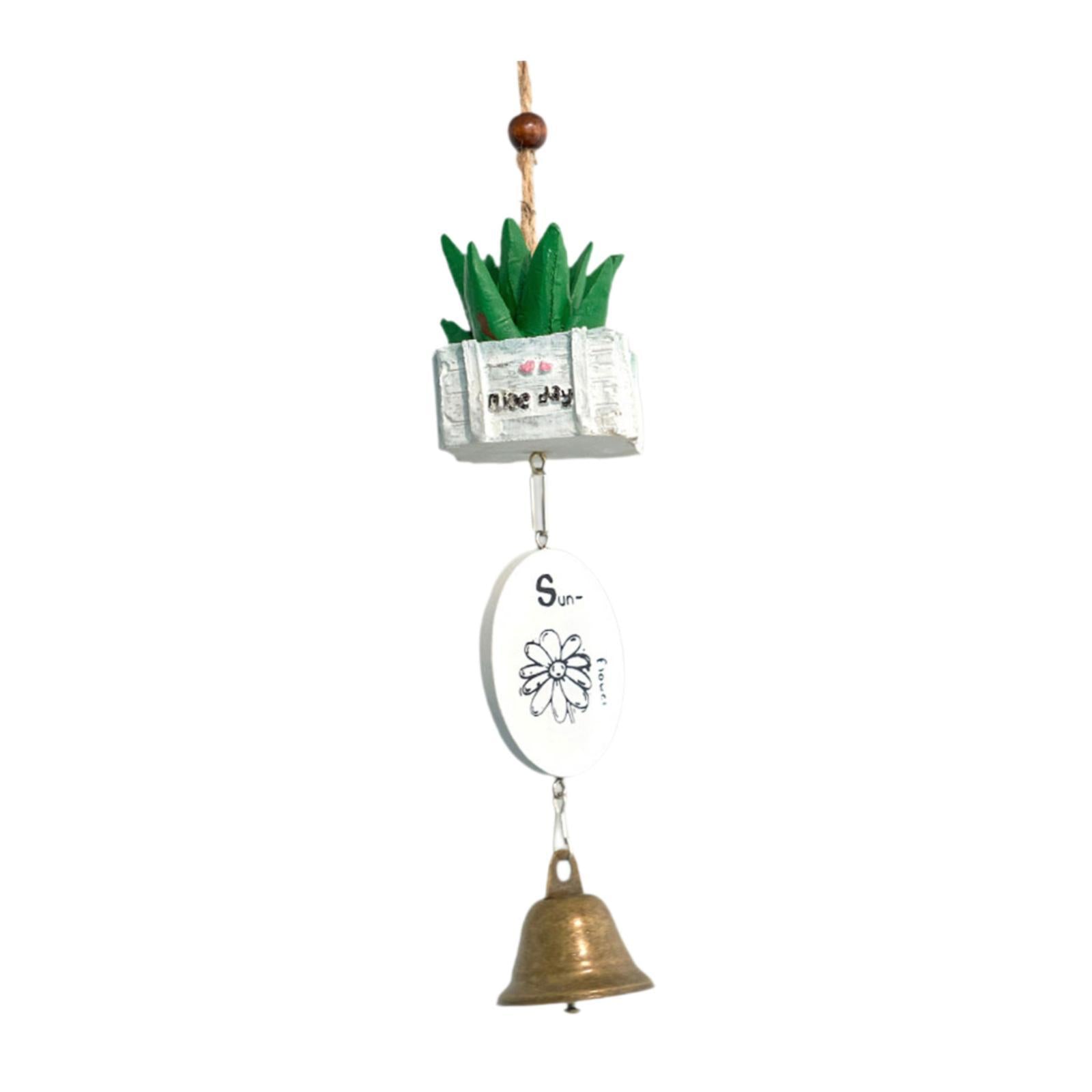 Cartoon Wind Chime Birthday Gift Indoor/Outdoor Decor for Study Garden Patio Plant In White Box
