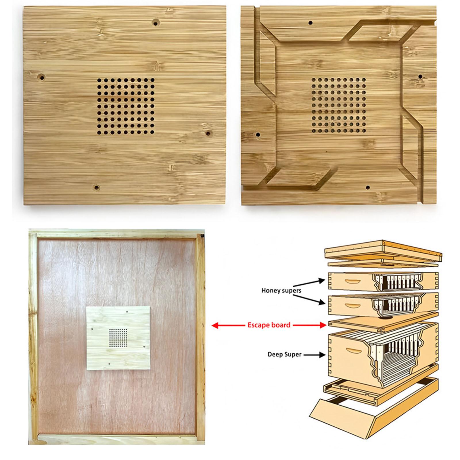 Bee Escape Board Effective Bee Management Wooden Easy to Install Accessories
