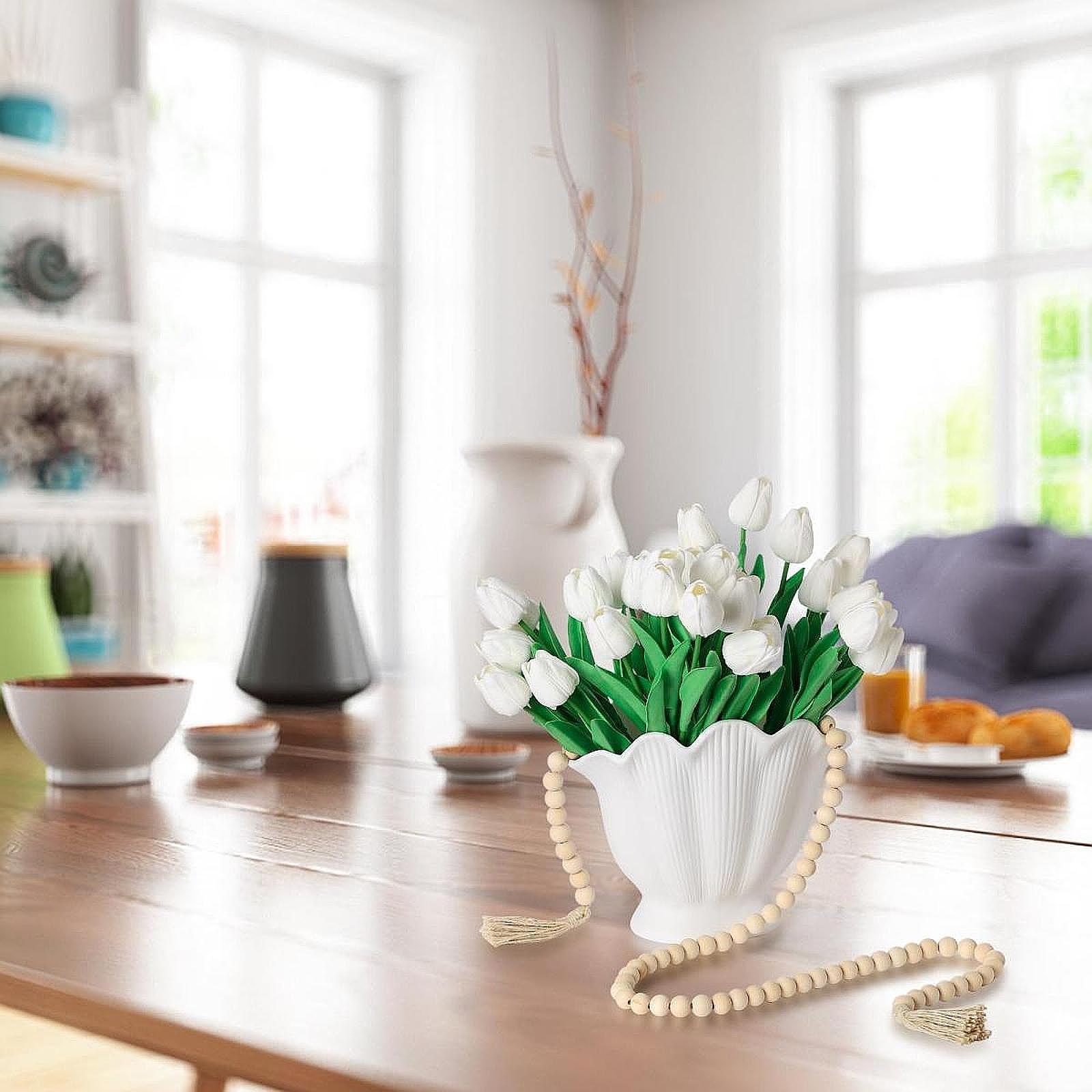 Ceramic Vase Nordic Simple Aesthetic Planter for Entrance Shelf Coffee Table S