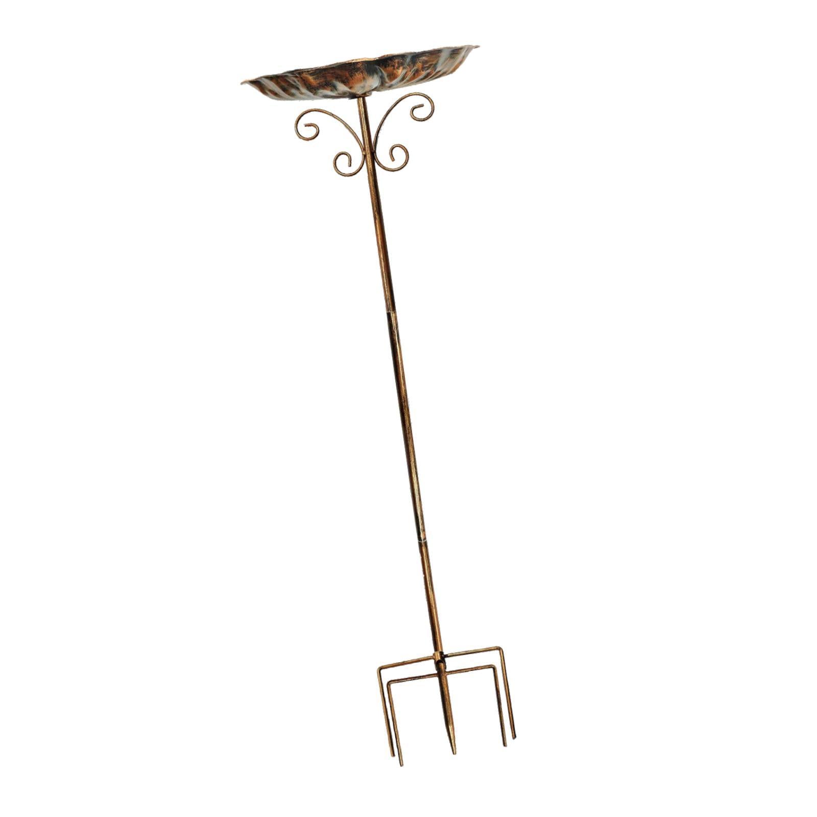 Bird Bath Bowl Easy to Assemble Iron Outdoor Birdbath for Balcony Yard Porch