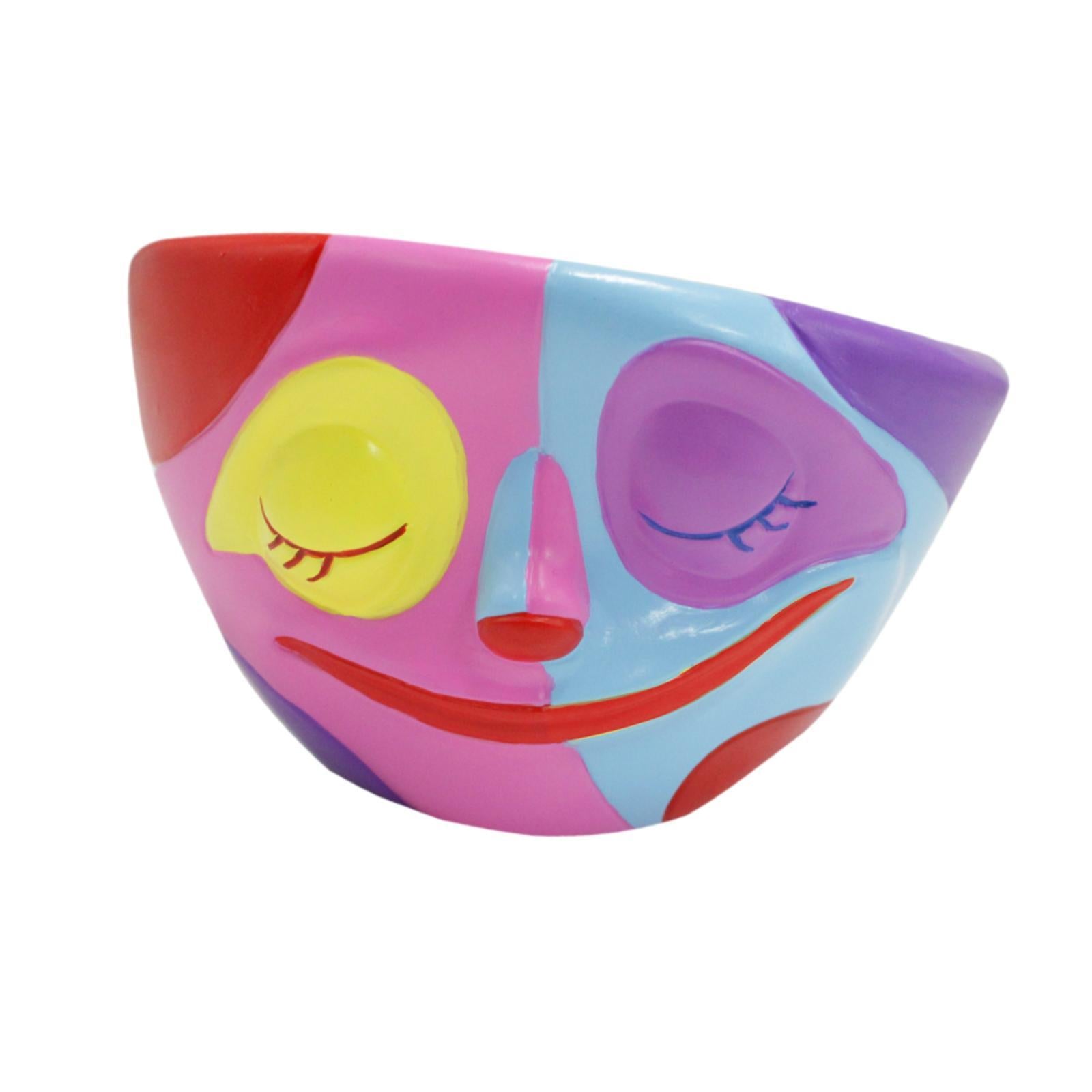 Abstract Face Plant Pot Bedroom Modern Figurine Desk Windowsill Head Planter
