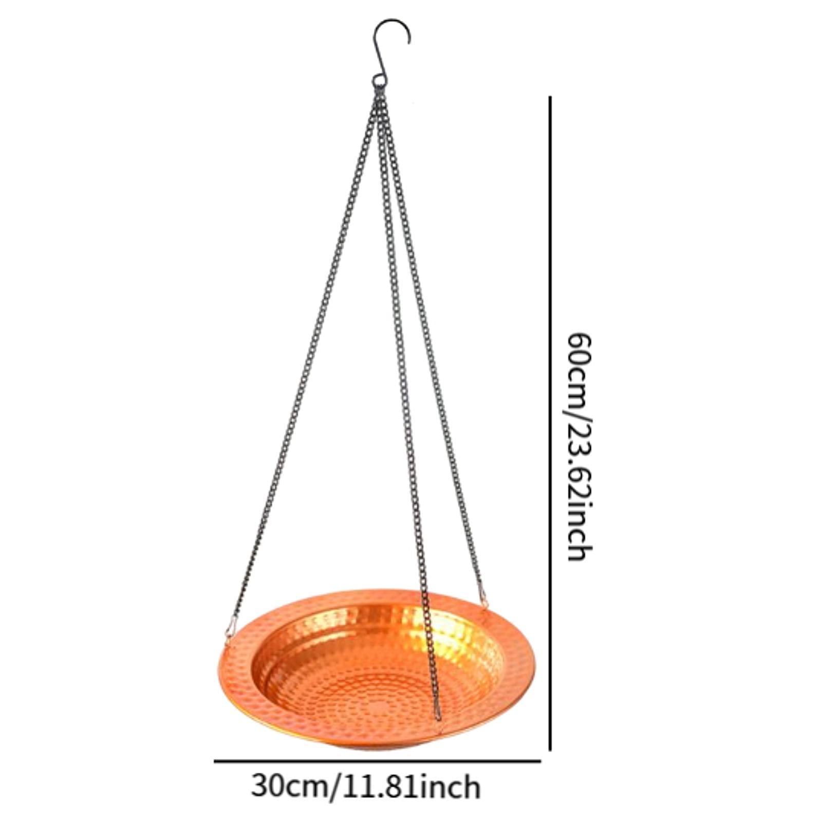 Bird Feeder Tray Water Bowl Feeding Station Gift Landscape Hanging Bird Bath