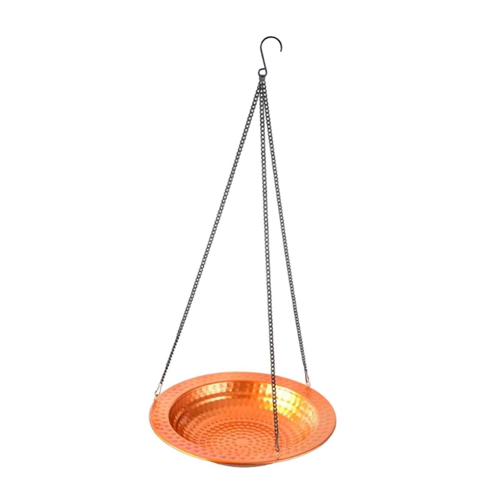 Bird Feeder Tray Water Bowl Feeding Station Gift Landscape Hanging Bird Bath