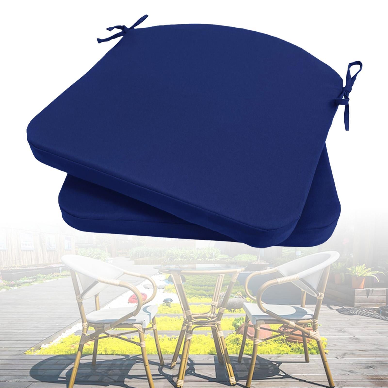 Bench Chair Cushion with Strap Floor Pillow Sitting for Kitchen Bedroom Sofa Blue