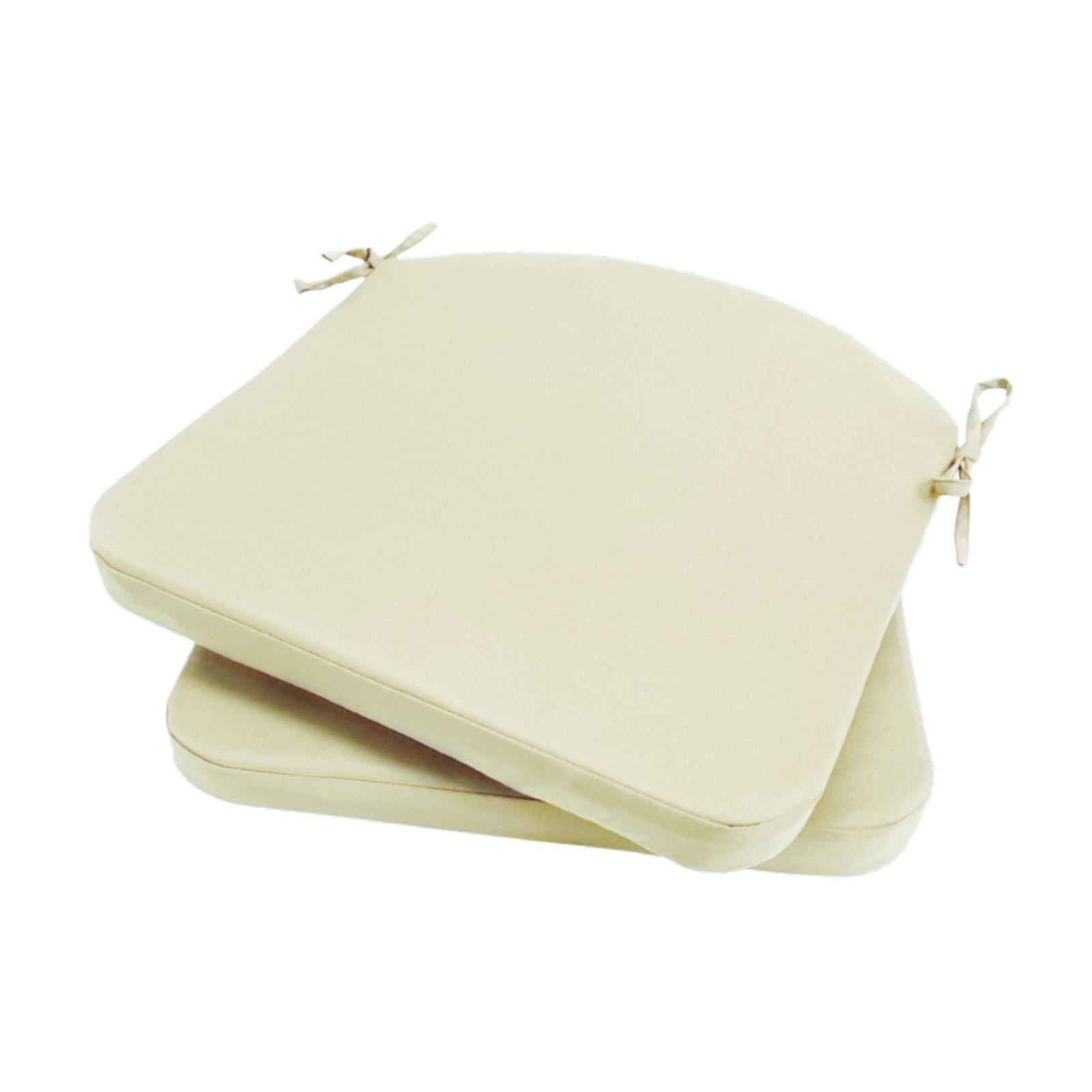 Bench Chair Cushion with Strap Floor Pillow Sitting for Kitchen Bedroom Sofa White