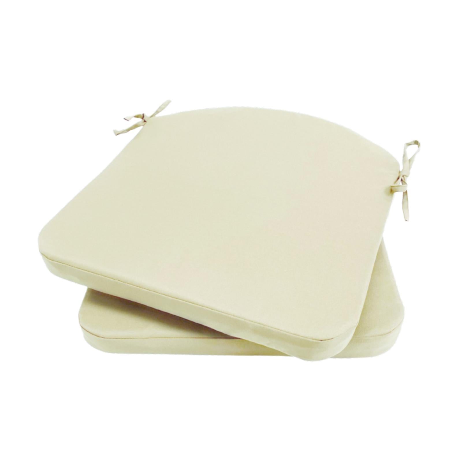 Bench Chair Cushion with Strap Floor Pillow Sitting for Kitchen Bedroom Sofa White