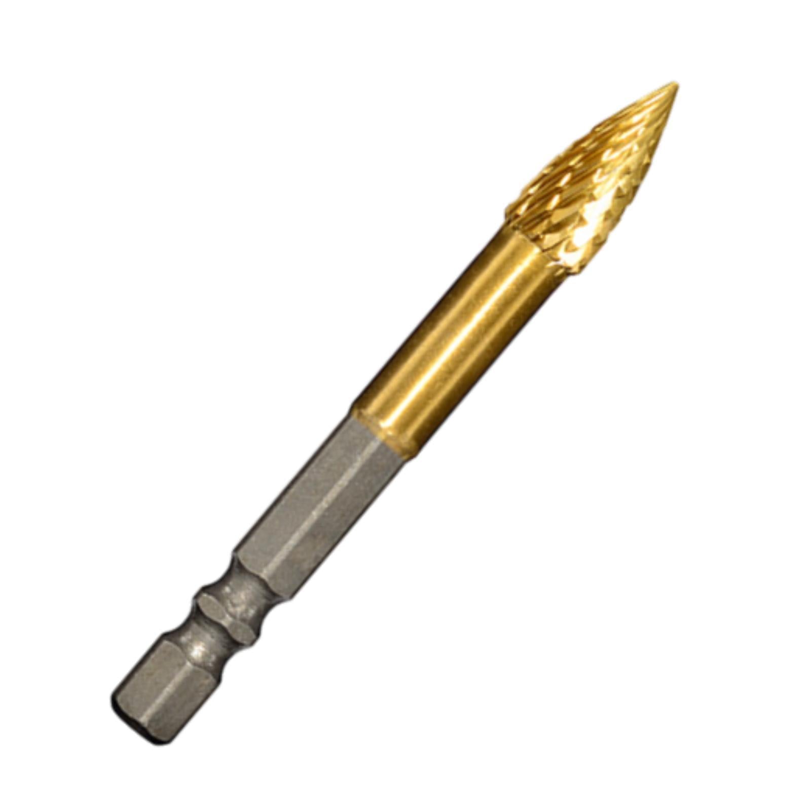 Carbide Rotary Burr Bit Sturdy Cutting Burr for Carving Drilling Woodworking Style D
