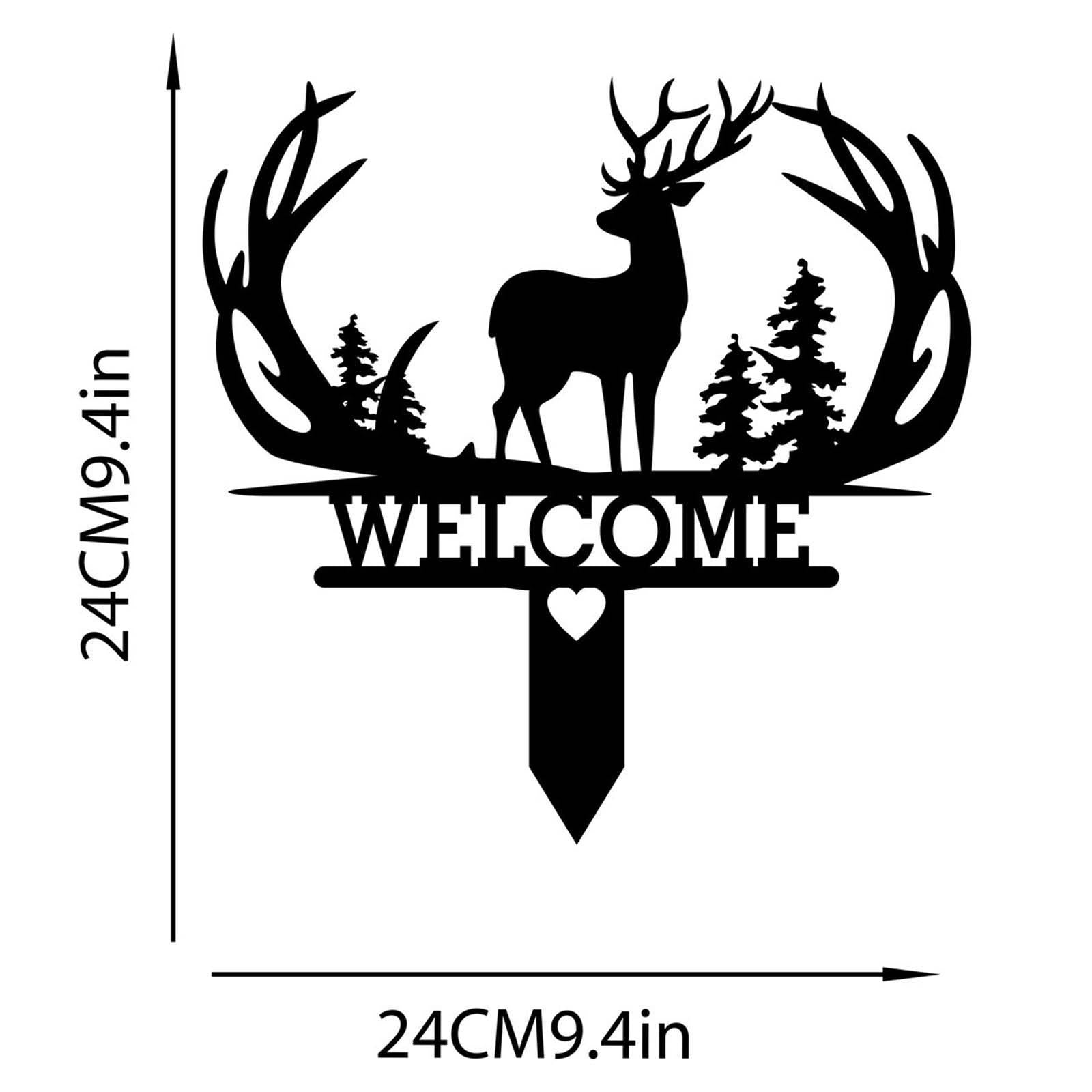 Deer Garden Stake Heavy Duty Realistic Garden Decor for Yard Patio Courtyard