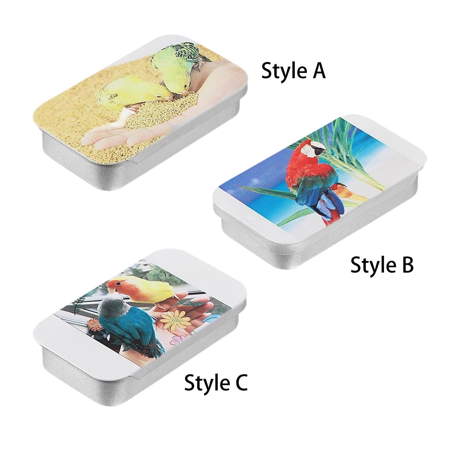 Bird Feeder Box Empty Push Pull Snack Box for Parakeet Bird Training Rodents Style A