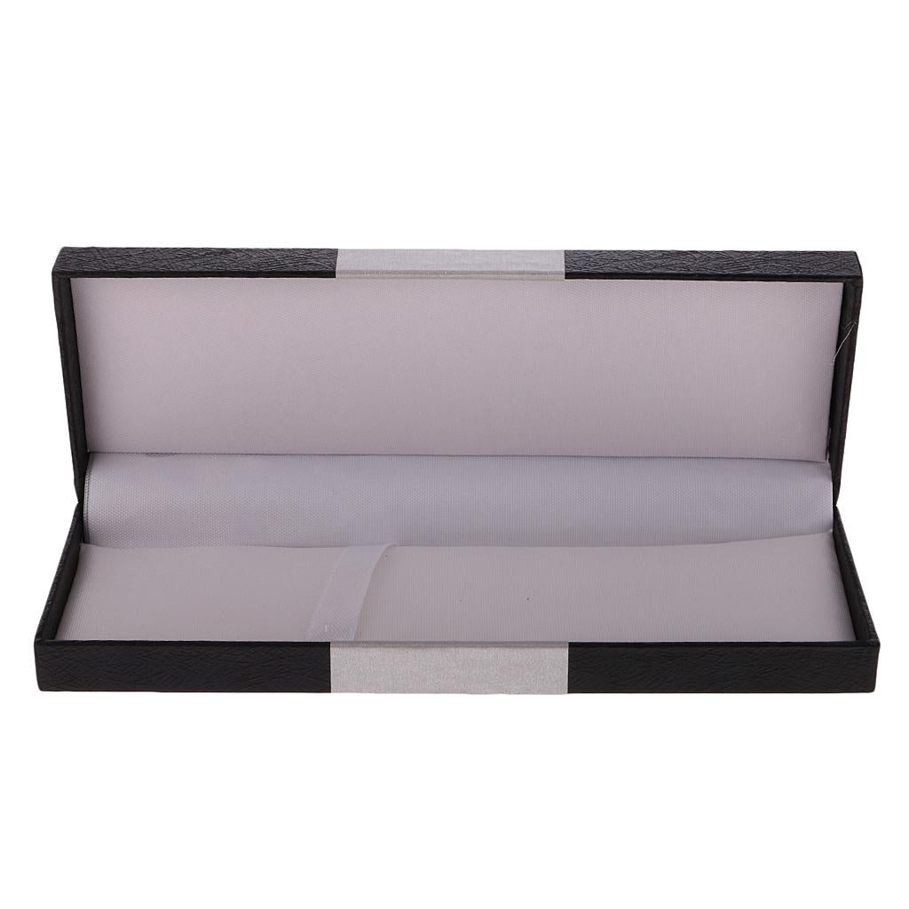 2xHandmade Wooden Hollow Pencil Pen Case Storage Box Organizer Base Gift Black