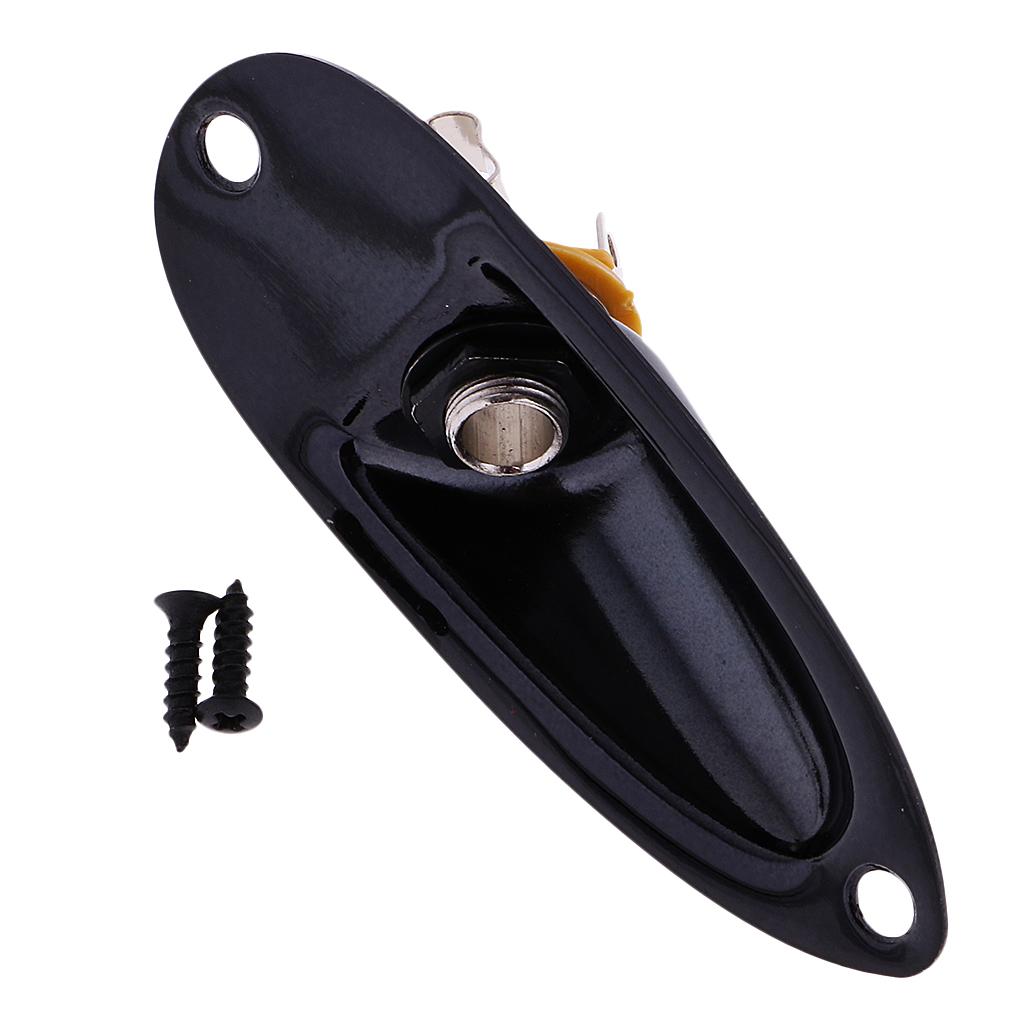 1 Set Guitar Neck Plate + Boat Jack for Fender ST Electric Guitar Parts