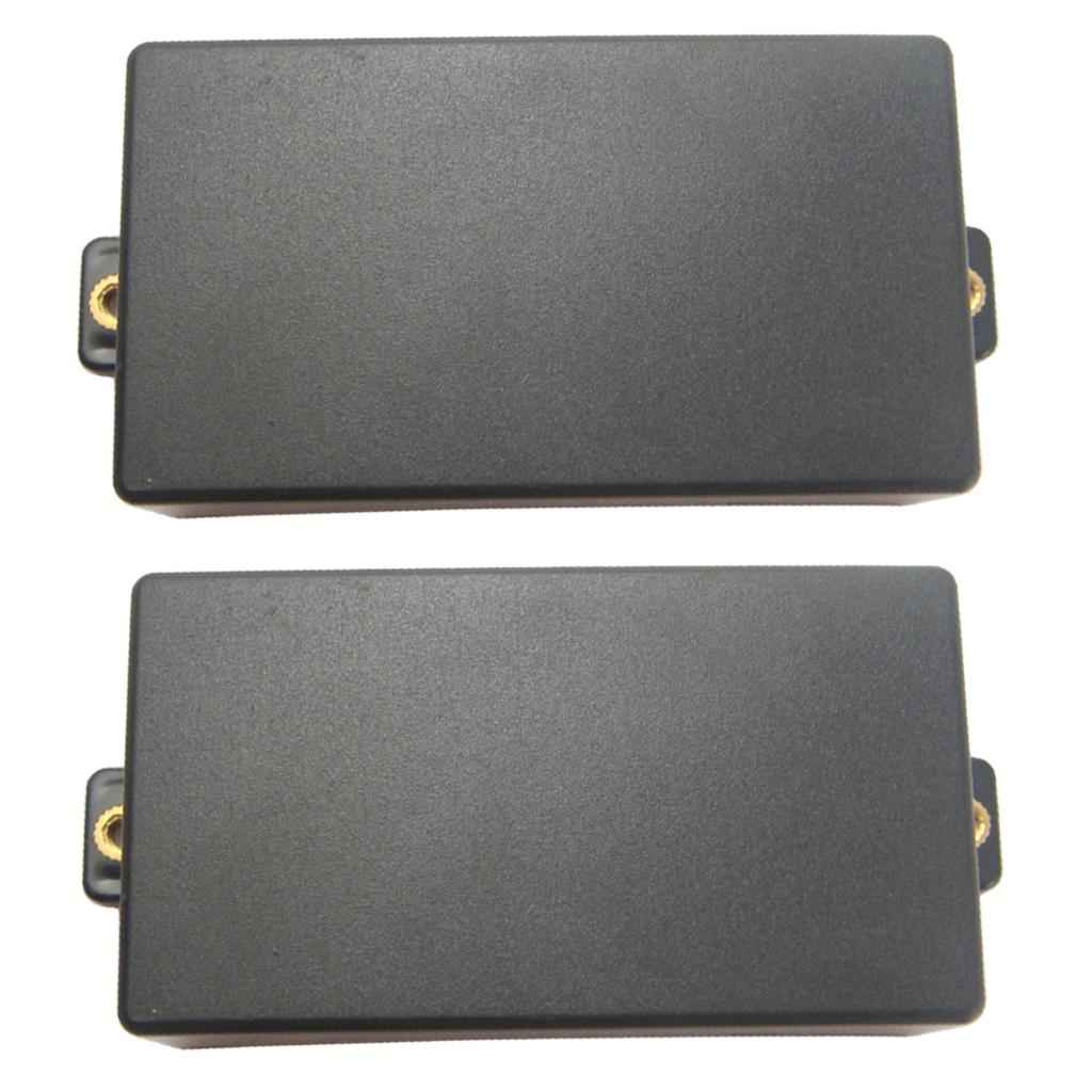 No Hole Closed Electric Guitar Pickup Humbucker Covers Double Coil Black