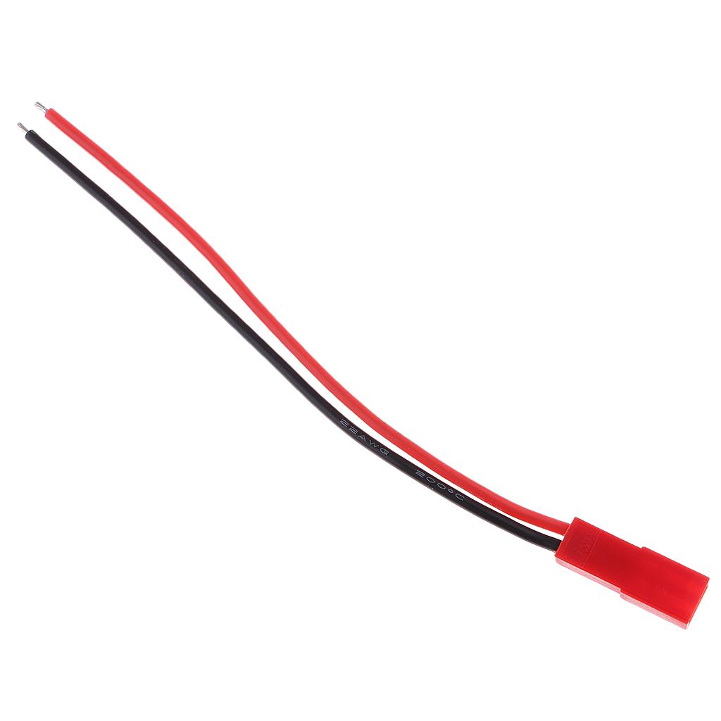 2x5 Pairs 10cm 22AWG Silicon Wire 2-Pin JST Connector Plug Male&Female