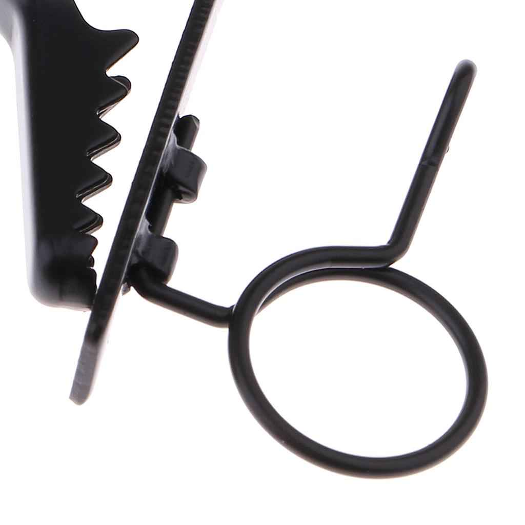 Durable Metal Small Microphone Hands Free Collar Tie Clip with Ring 10mm for Stage Show Mic Accessory