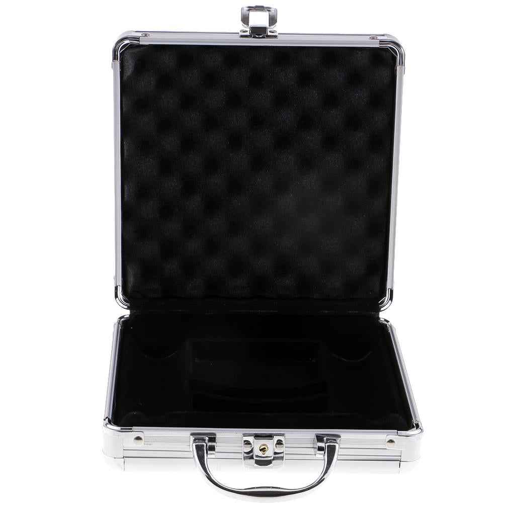 Portable Poker Chips Aluminum Case Container Poker Chips Storage Box 100pc