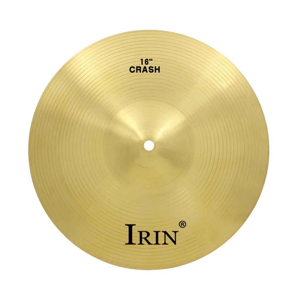 16 Inch Brass Crash Ride Cymbal Hi Hat Cymbals for Drum Percussion Musical Instrument Set