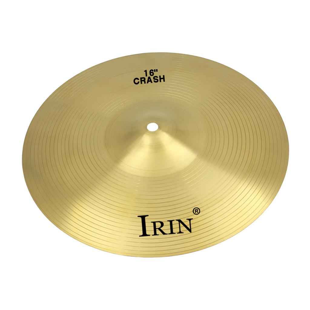 16 Inch Brass Crash Ride Cymbal Hi Hat Cymbals for Drum Percussion Musical Instrument Set