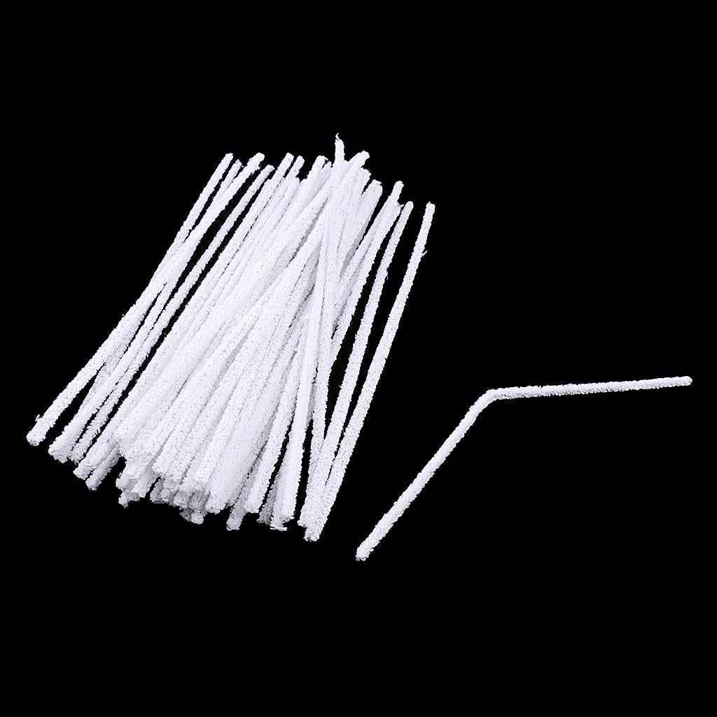 50 Pieces Cotton Smoking Pipe Cleaner Tool Tobacco Pipe Cigarette Cleaning