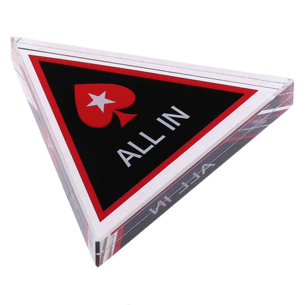 1PC Crystal All-in Poker Chip / Card Protector Bounty Tournament Chip Coin