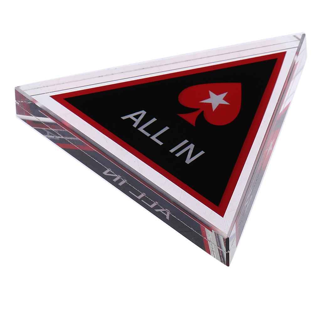 1PC Crystal All-in Poker Chip / Card Protector Bounty Tournament Chip Coin