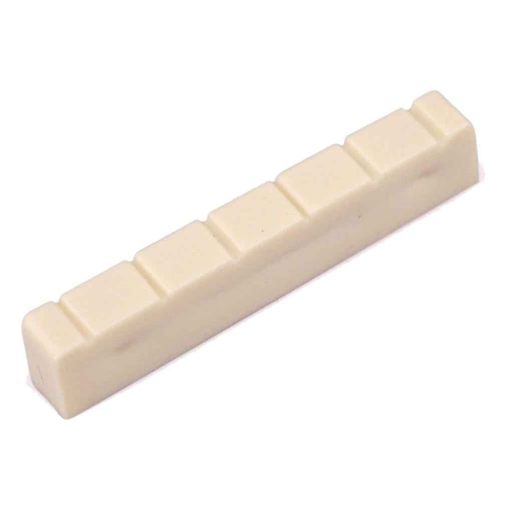 2 Pieces Plastic Classical Classic Guitar Nuts 6 String Slotted Guitar Parts