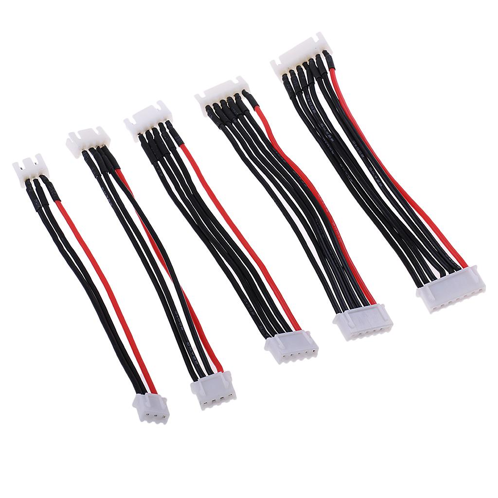 10 Pieces JST-XH 2S 3S 4S 5S 6S LiPo Balance Cable Charging Power Wire 10cm