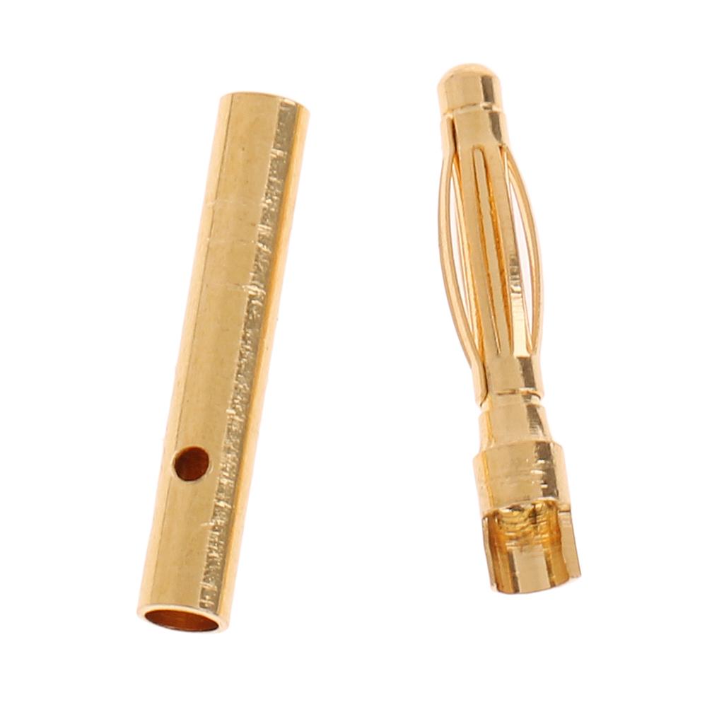5x10 Pairs 2mm Male / Female Gold Plated Banana Plug Connector  Adapter