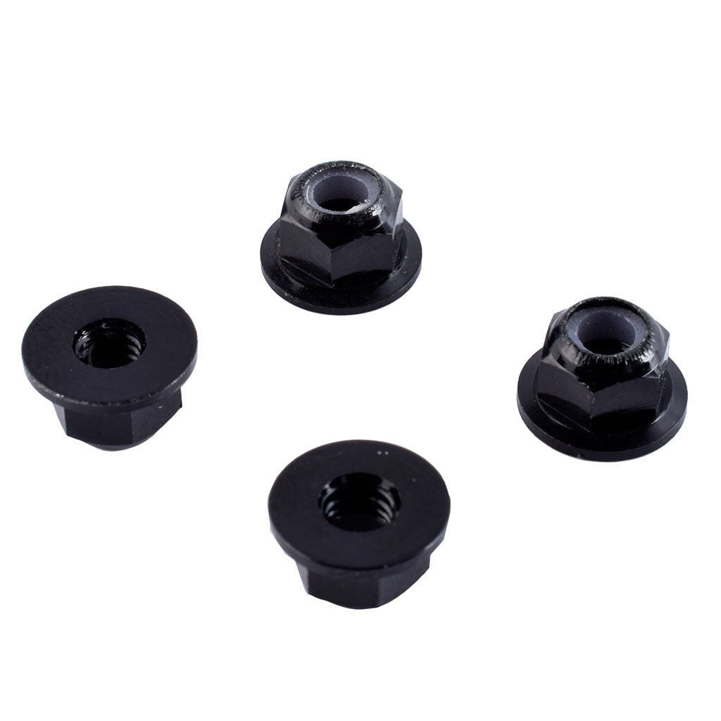 20pcs Black Steel M4 4mm 1/10 RC Vehicle Fastener Nuts Wheel Tires Accessory