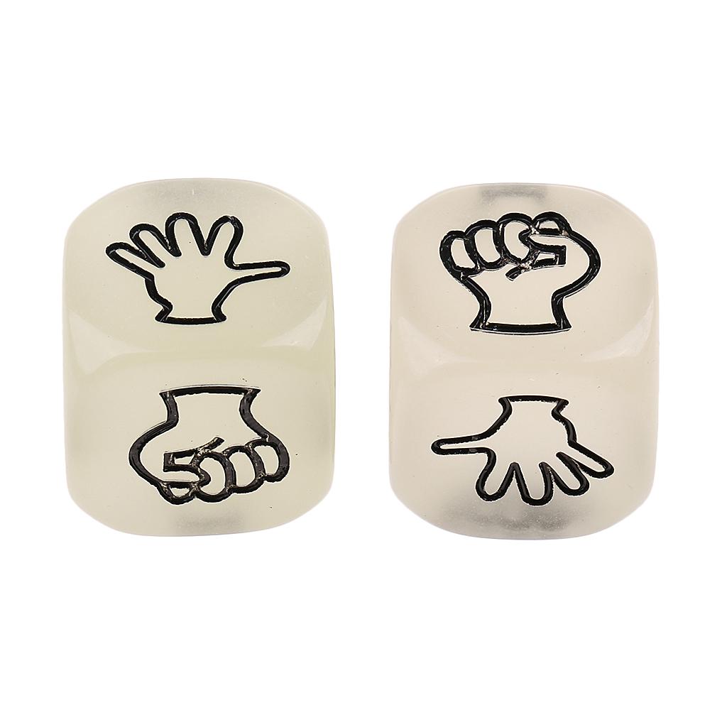 3x2 Pieces Finger-guessing Game Funny Dice Rock-Paper-Scissors Entertainment